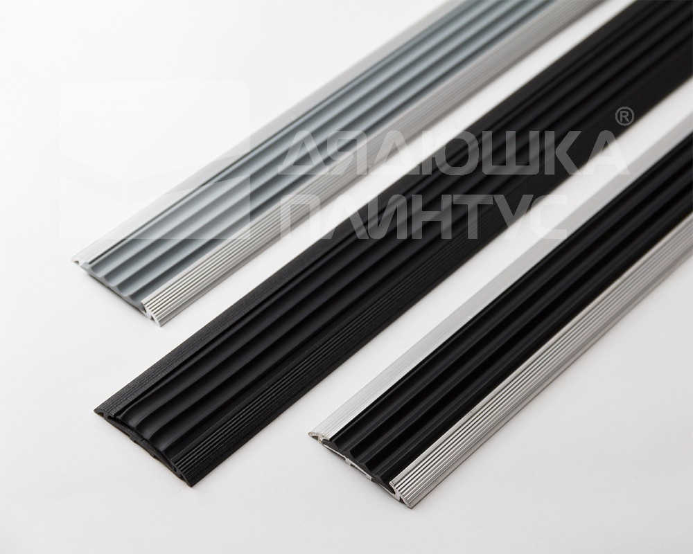 Порог одноуровневый ПС 08-1.1800.01л Серебро