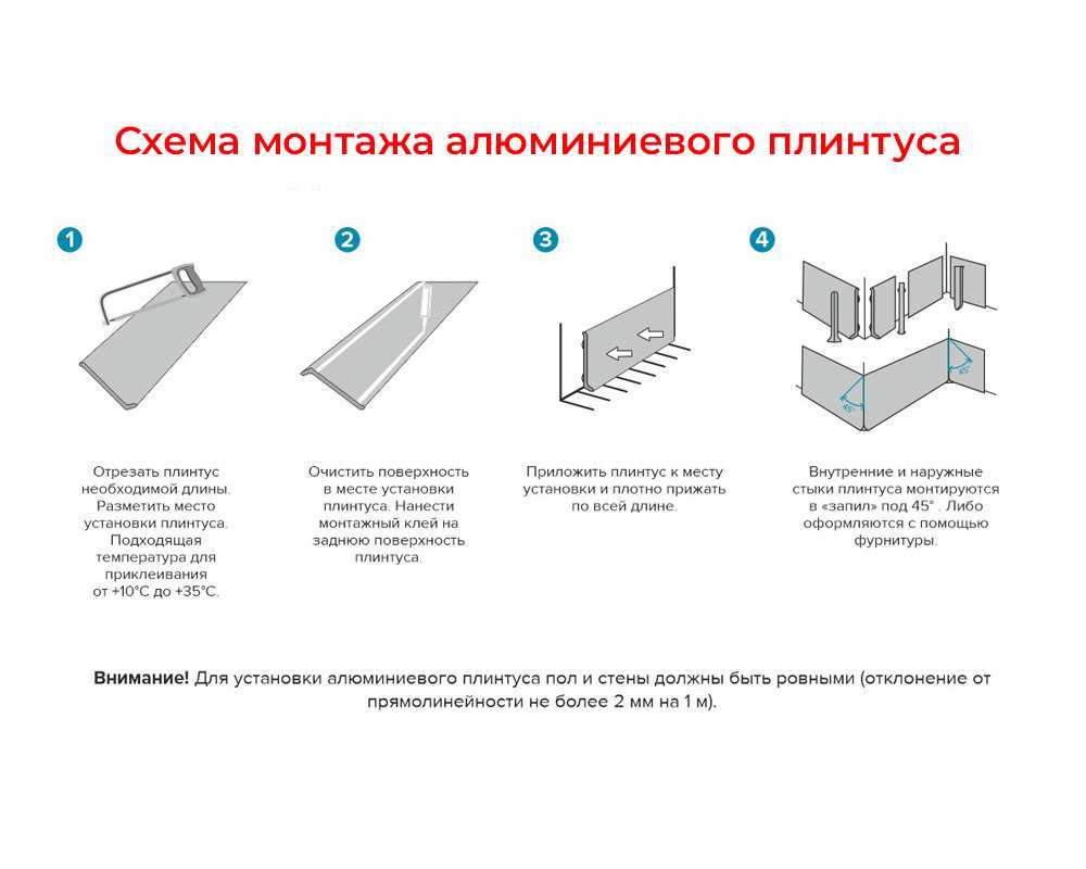 Плинтус алюминиевый 80 мм ПЛ-80 черный муар 3м
