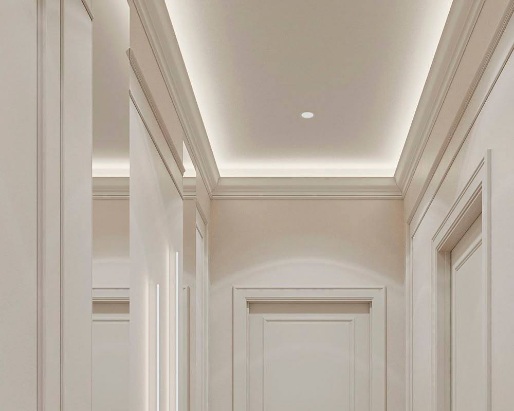 Плинтус потолочный из полистирола высокой плотности HI-WOOD A120 120х36мм 2,0м