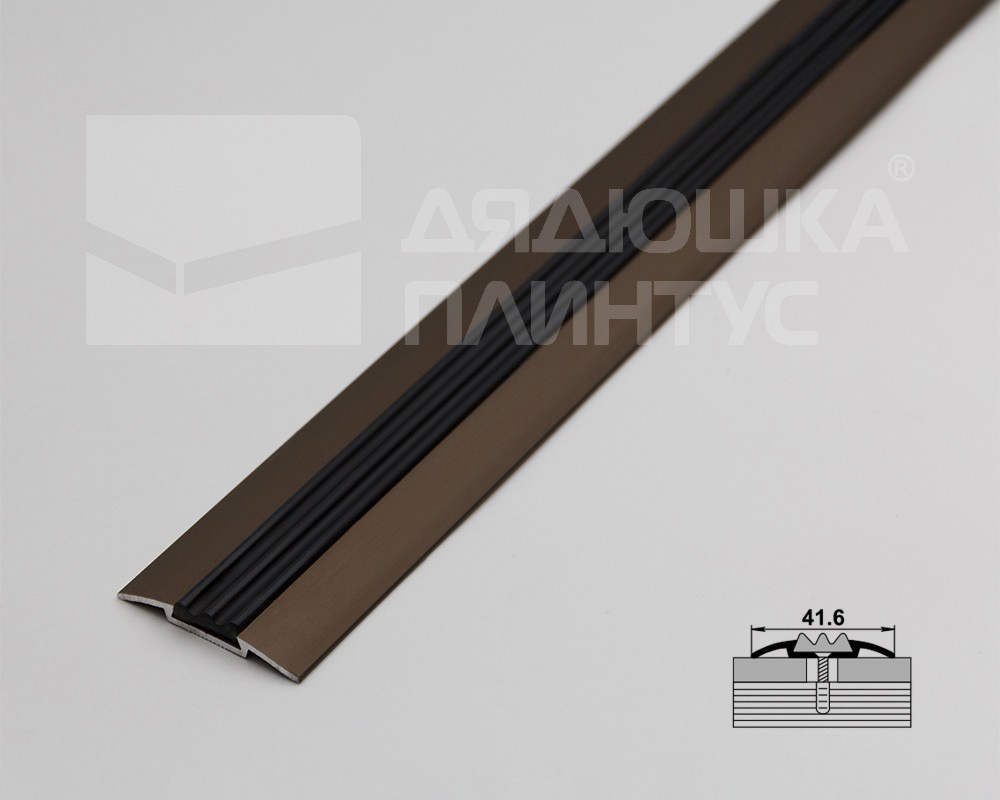 Порог одноуровневый ПС 08.1800.04л Бронза анод