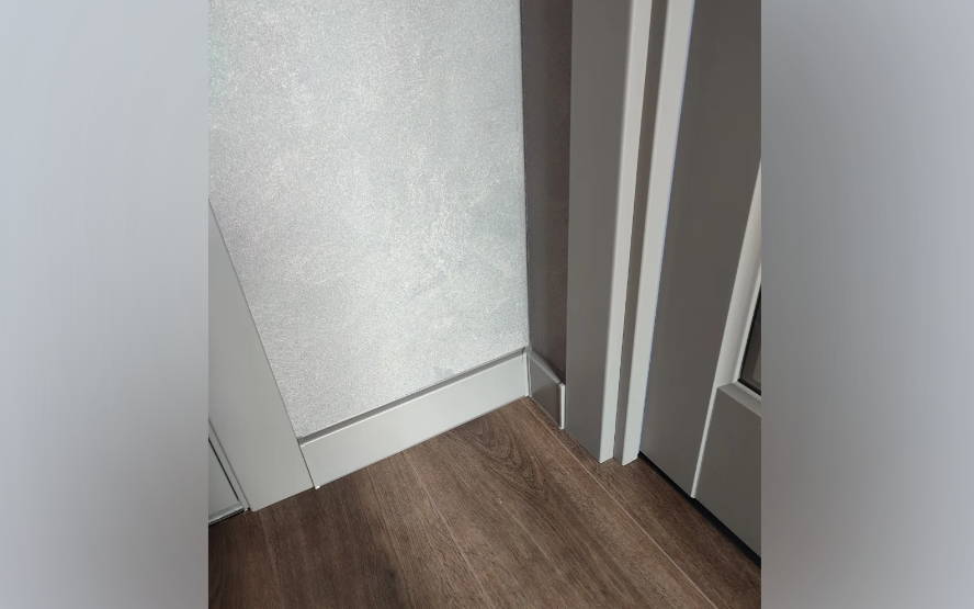 Плинтус округлый ПВХ Дюра ИДЕАЛ 80мм 2,2м  001 Белый