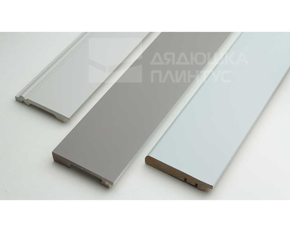 Плинтус МДФ Волшебная палочка 81402 81мм 2,4м.  Окрашенная. RAL 9005