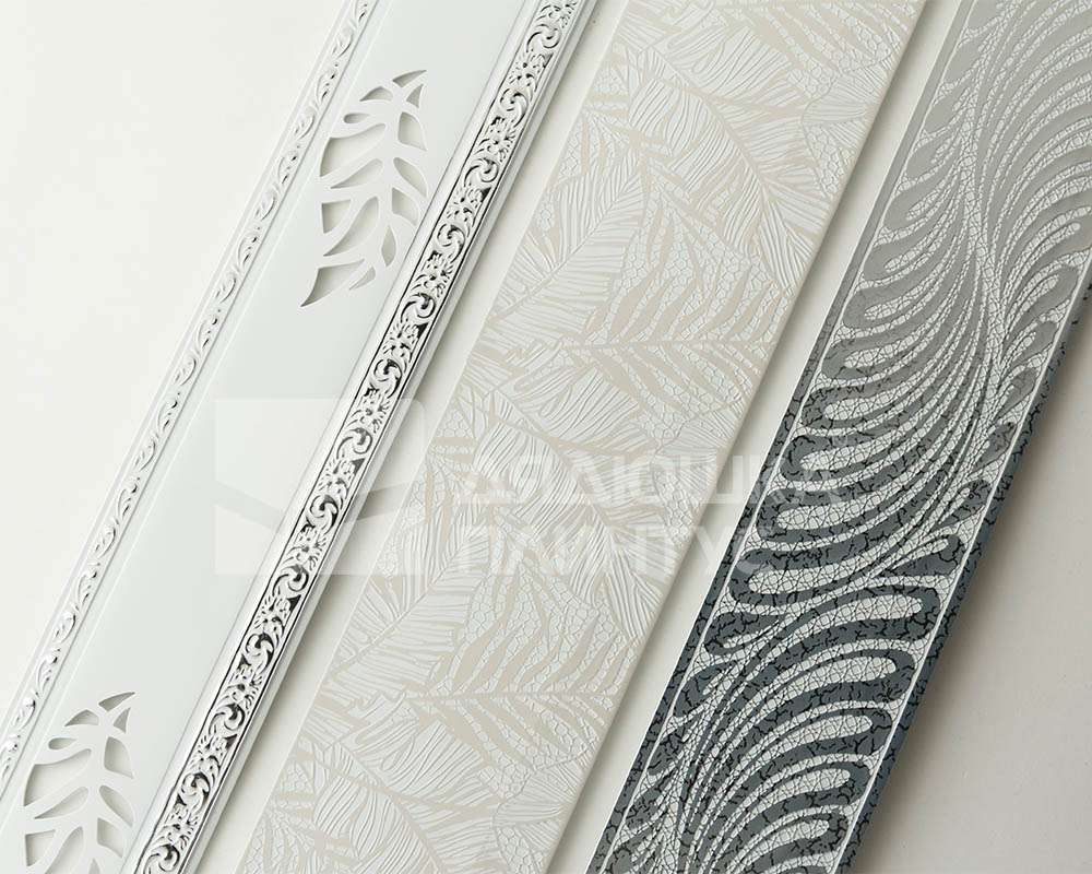 Планка ПВХ Грация МАГЕЛЛАН 7см 25м Серебро/Дуб беленый. Цена за 1 метр