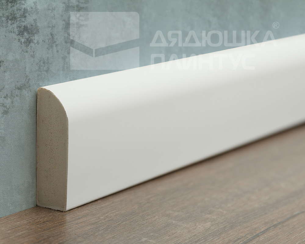 Плинтус из полистирола высокой плотности Волшебная палочка MSPOL 118 55*15*2000 Белый под покраску