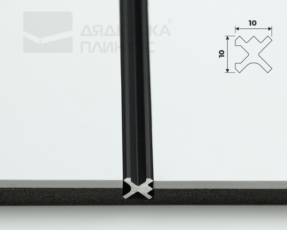 Теневой профиль Decaro Engineering D00X.A Черный 3,0 м