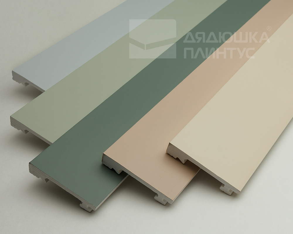 Плинтус из полистирола высокой плотности Волшебная палочка. Окрашенная. 80мм 2м. NCS 2002G