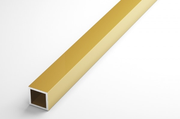 Труба квадратная 20х20 мм ТКв 03.2000.502л Золото. Цена за 5 штук.