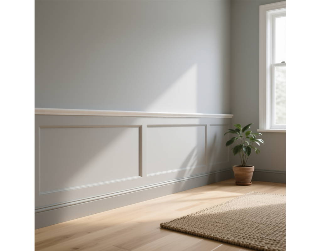 Плинтус ПОЛИСТИРОЛ HI WOOD B90 90мм х 15мм х 2,0м. Окраска включена в стоимость