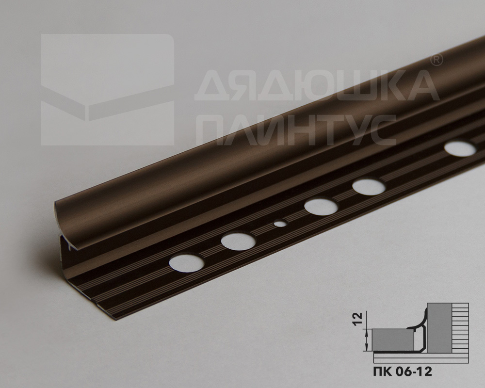 Профиль окантовочный ПК 06-12.2700.04л Бронза
