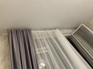 Карниз двухрядный кованый УЮТ d25мм 1,8м Белый