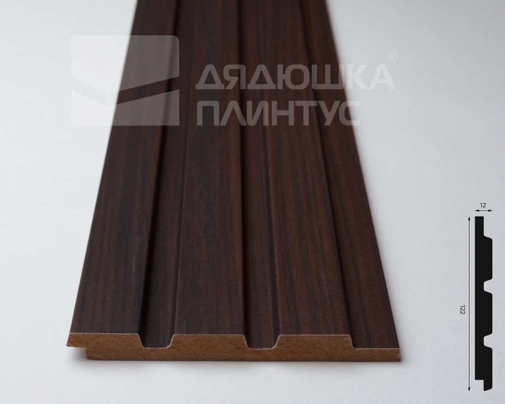 Панель МДФ ACUPAN 61.08.122502.94 рейки 12х122х2760 мм Эльм коричневый