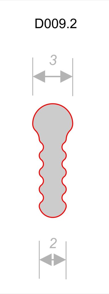Теневой профиль Decaro Engineering D009.2A Латунь 3,0 м