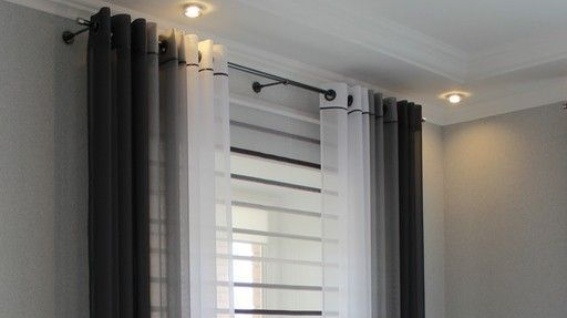 Карниз двухрядный кованый УЮТ D25мм 4,0м Черный