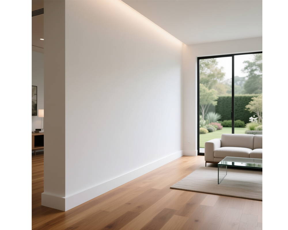 Плинтус СОЛИД 1 UHD 19/80С 80*15*2000 Белый под покраску