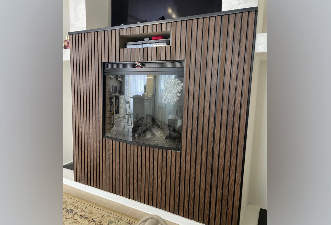 Панель вспененный полистирол ГРЕЙС 3D RAIL 120*2700 мм. Махагон