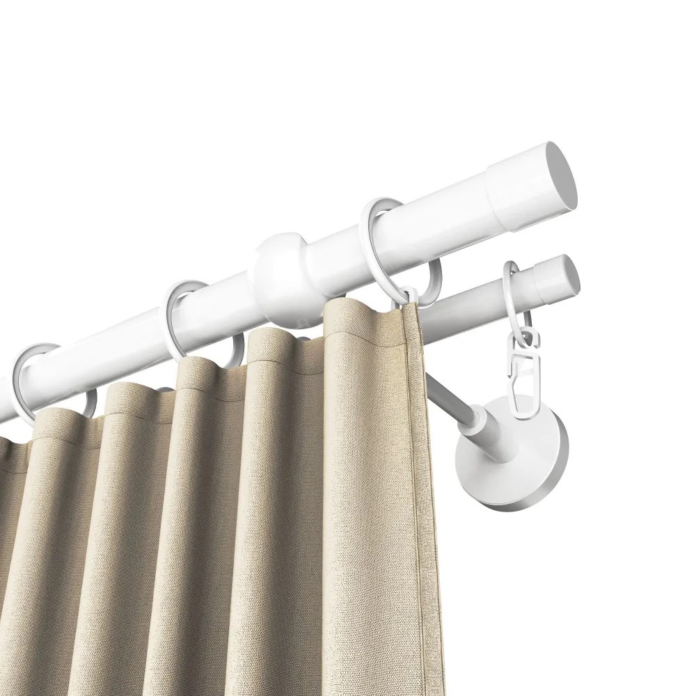 Карниз двухрядный кованый УЮТ d25мм 2,0м Белый/Золото