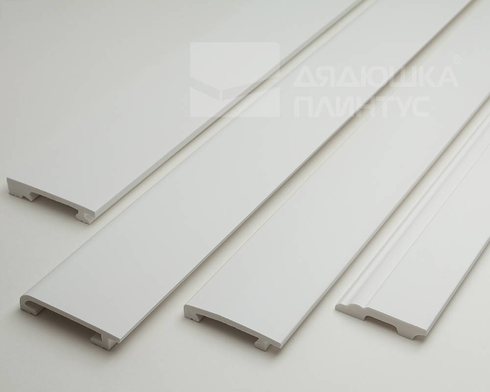 Плинтус СОЛИД 1 UHD 11/100C 100*14*2000  Белый под покраску