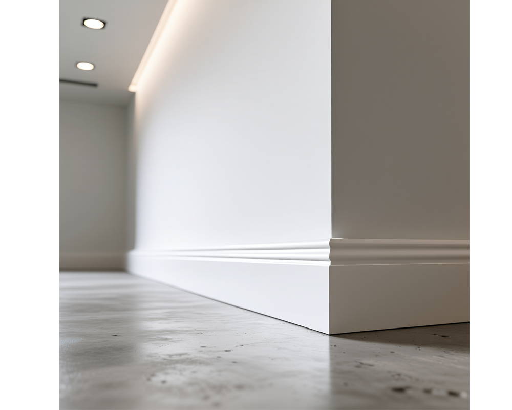 Плинтус ПОЛИСТИРОЛ HI WOOD B97 97мм х 15мм х 2,0м. Окраска включена в стоимость