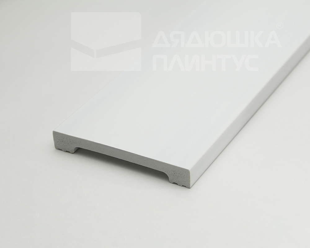Плинтус полистирол высокой плотности Волшебная Палочка MSPOL 123 80*11*2000 Белый под покраску