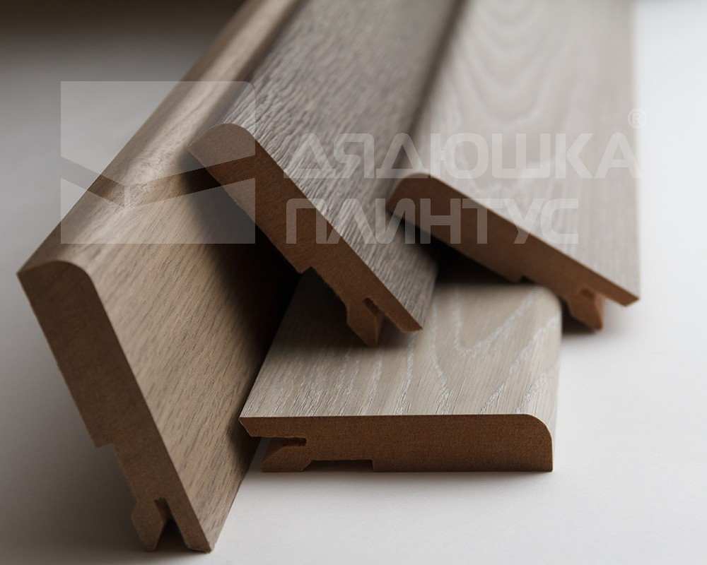Плинтус МДФ Лука Пл 100-1МДФ.2700.Point line 24069 Кварц грей