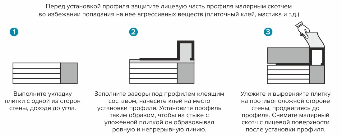 Профиль П-образный латунный Progress PRFOC 10 10 мм 2,7 м Хромированный