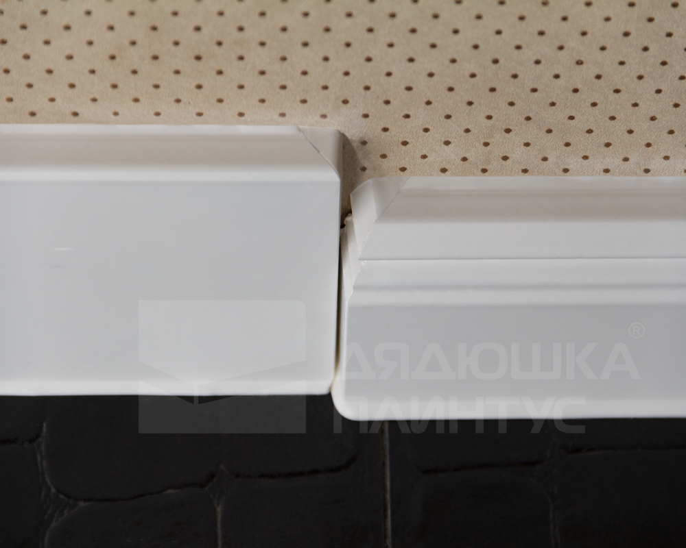 Плинтус ХДФ Dollken Cubu Hamburg Style 100 мм х 2,5 м 5012 Белый