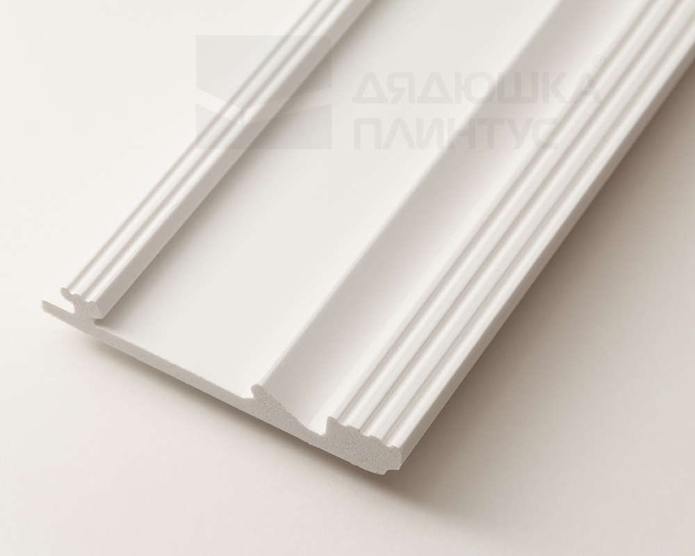 Плинтус СОЛИД 1 UHD 11/100C 100*14*2000  Белый под покраску