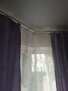 Карниз двухрядный кованый УЮТ d25мм 3,2м Белый