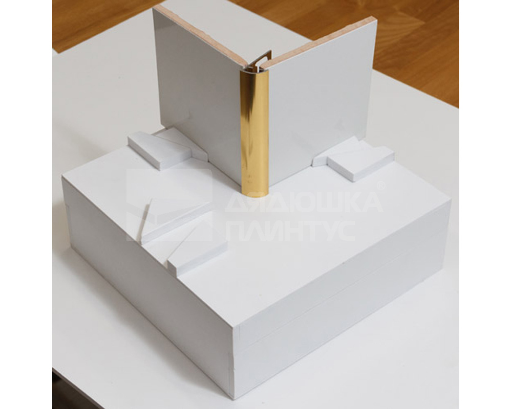 Профиль окантовочный Волшебная палочка MSPK 03-9.2700.042L 10мм 2,7м Шампань матовая