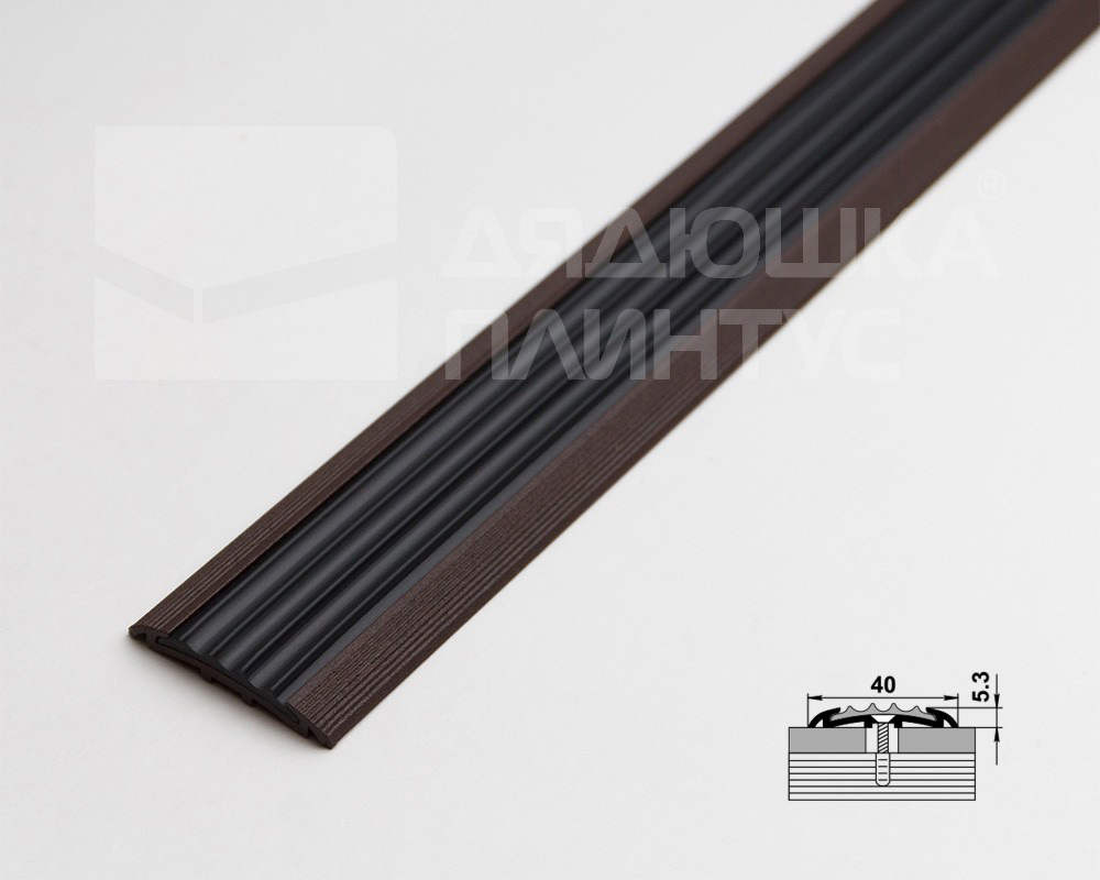 Порог одноуровневый ПС 08-1.900.03 Шоколад