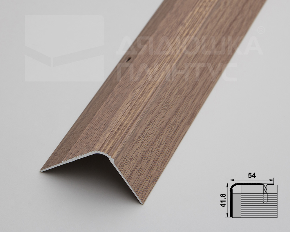 Порог угловой ПУ 02.2700.287 Дуб беленый