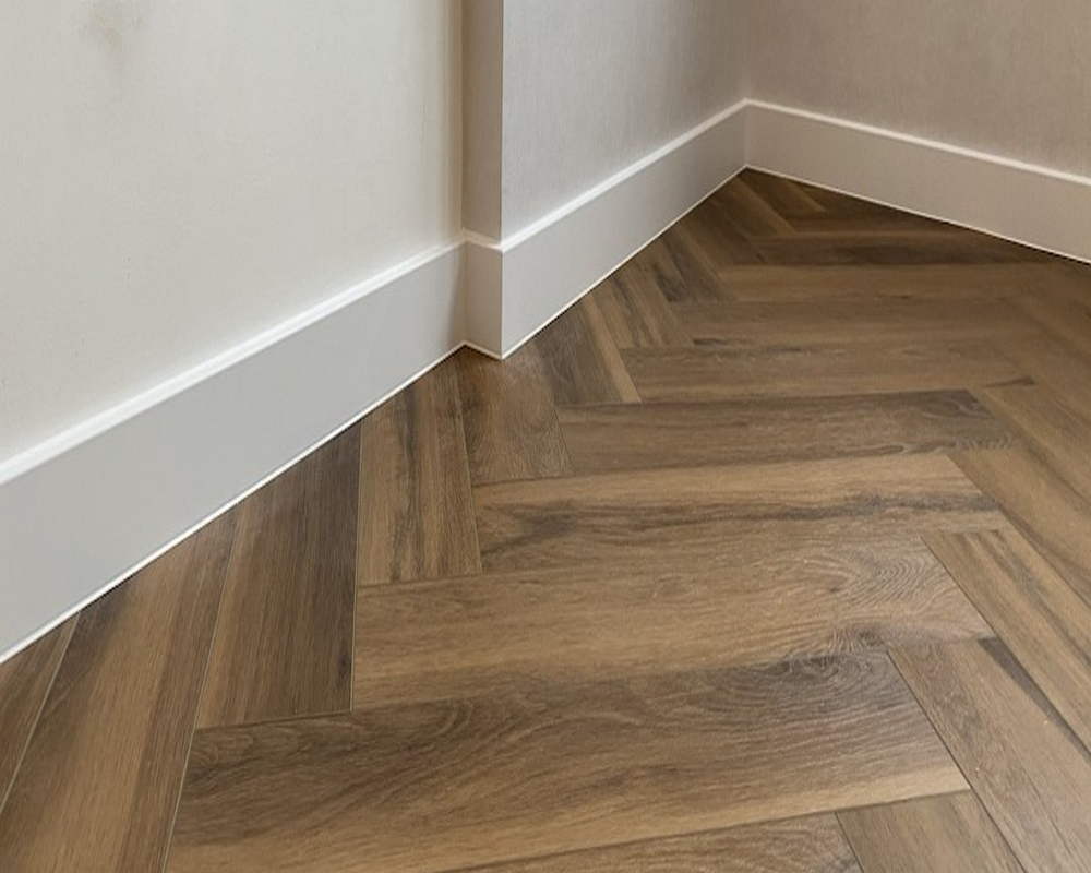 Плинтус ХДФ Dollken Cubu Flex Life 80мм х 2,5 м 1013 Белый