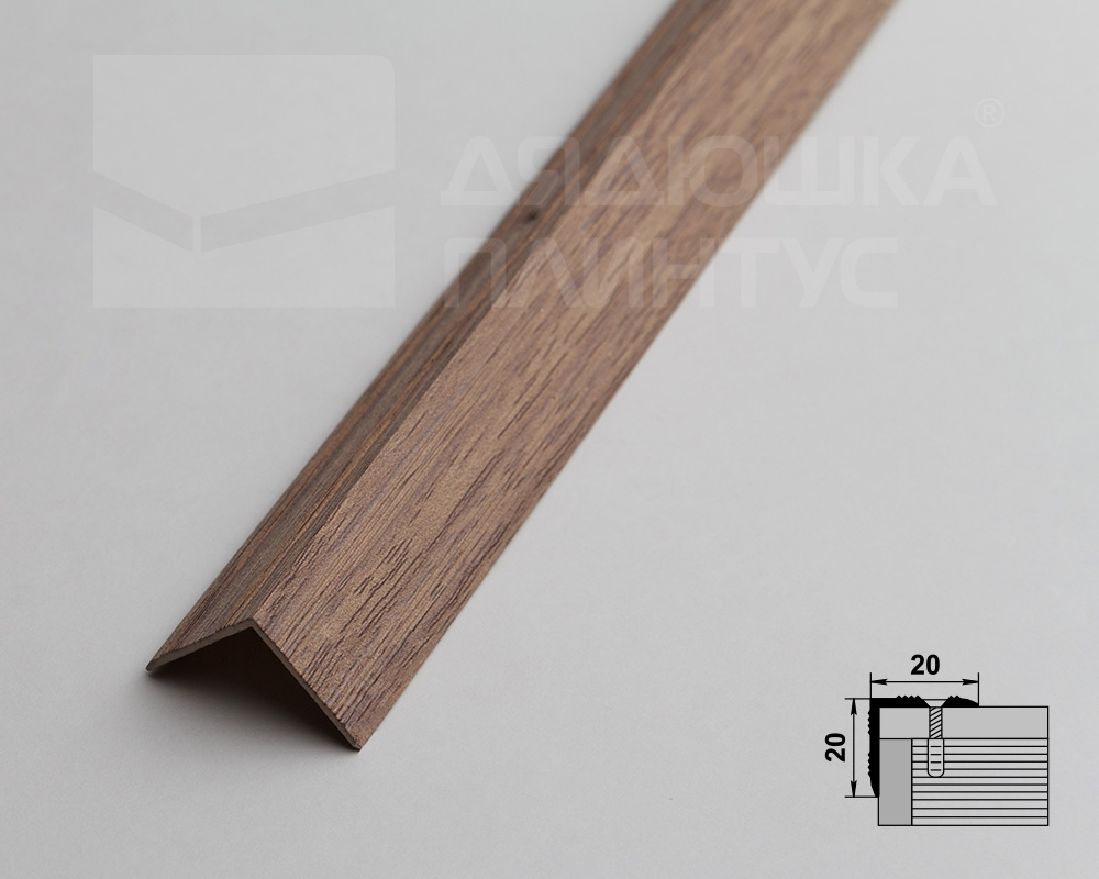 Порог угловой ПУ 05.900.087 Дуб беленый