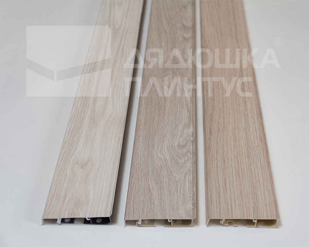 Плинтус ПВХ Cezar матовый с мягким краем HI-LINE PRESTIGE 301 Дуб тоскана