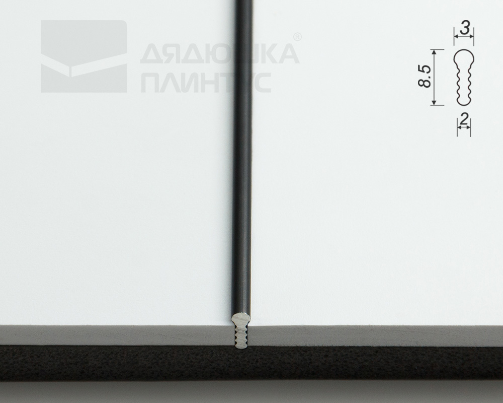 Теневой профиль Decaro Engineering D009.2A Черный 3,0 м