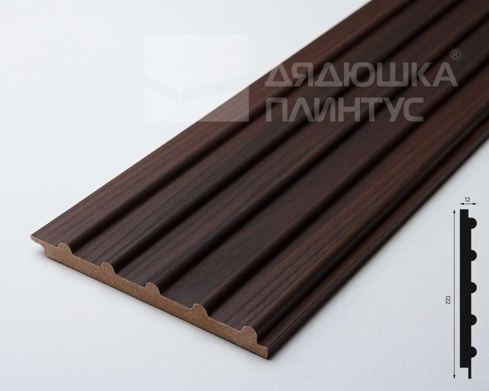 Панель МДФ ACUPAN 61.08.122507.94 трубки 12х122х2760 мм Эльм коричневый