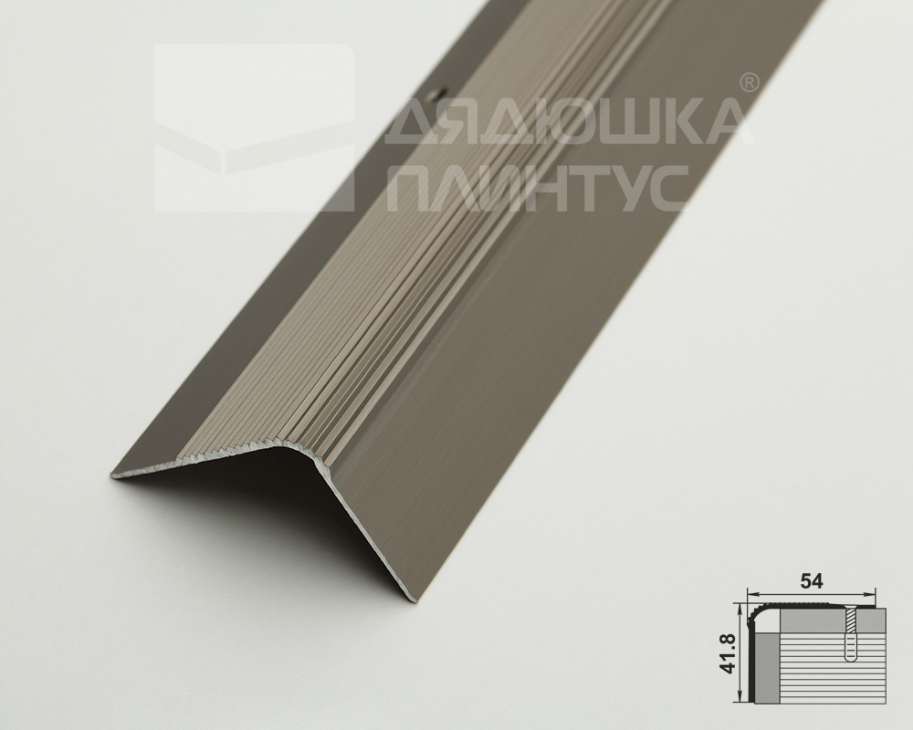 Порог угловой ПУ 02.1800.042л Анод шампань