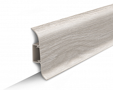 Плинтус ПВХ Идеал Классик 55мм. 2,5м 251 Ясень